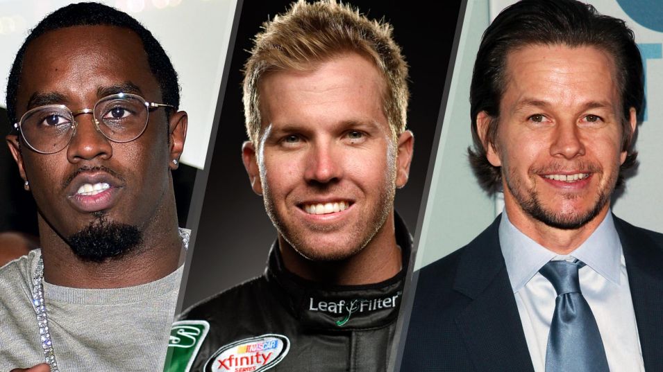 Celebs P-Diddy, Marky Mark ride with XFINITY driver Blake Koch